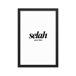 Selah - Framed poster