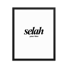 Load image into Gallery viewer, Selah - Framed poster
