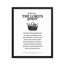 Load image into Gallery viewer, The Lord&#39;s prayer - Framed poster
