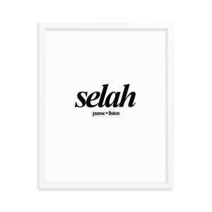 Selah - Framed poster