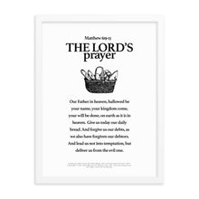 Load image into Gallery viewer, The Lord&#39;s prayer - Framed poster
