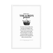 Load image into Gallery viewer, The Lord&#39;s prayer - Framed poster
