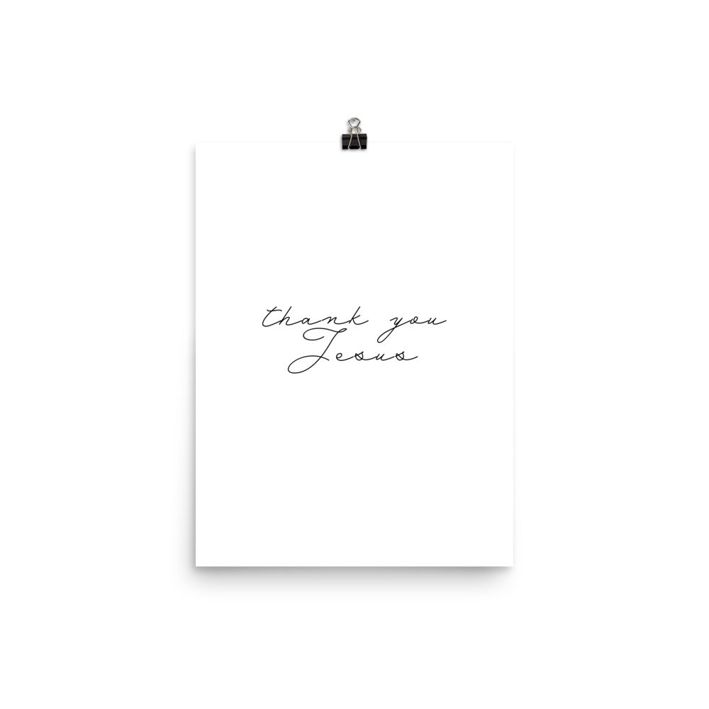 Thank you Jesus - Poster
