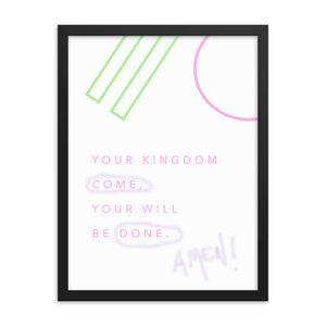 Lord´s prayer - Framed poster