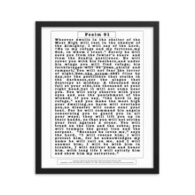 Load image into Gallery viewer, Psalm 91 - Do not fear - Framed poster
