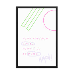 Lord´s prayer - Framed poster