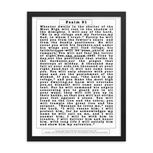 Load image into Gallery viewer, Psalm 91 - Do not fear - Framed poster
