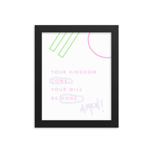 Lord´s prayer - Framed poster