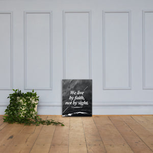 We live by faith - Canvas
