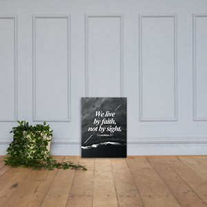 We live by faith - Canvas