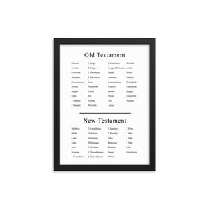Old Testament, New Testament - Framed Poster
