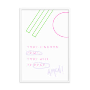 Lord´s prayer - Framed poster