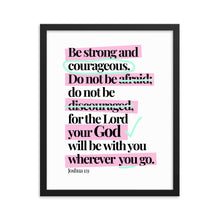 Load image into Gallery viewer, Joshua 1:9 - Framed poster

